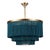 Regina Andrew Cabaret Fringe Chandelier in Peacock For Sale In Detroit - Image 6 of 6