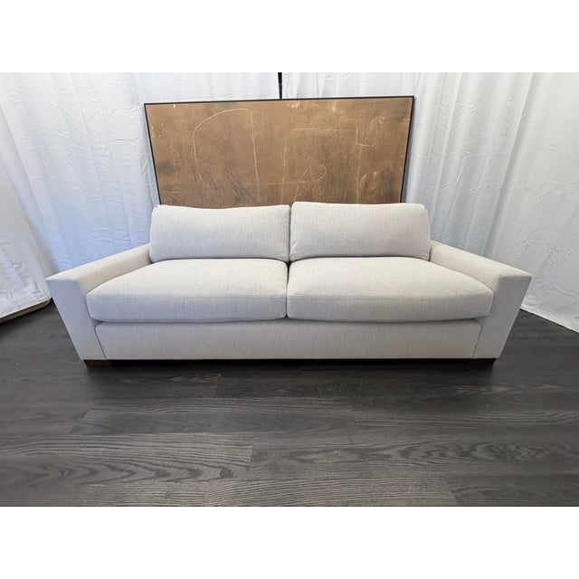 RH Maxwell 8' Classic Sofa — 2-Cushion Perennials Performance Linen Weave in Dove ──────────── TIMELESS ARCHITECTURE IN A...