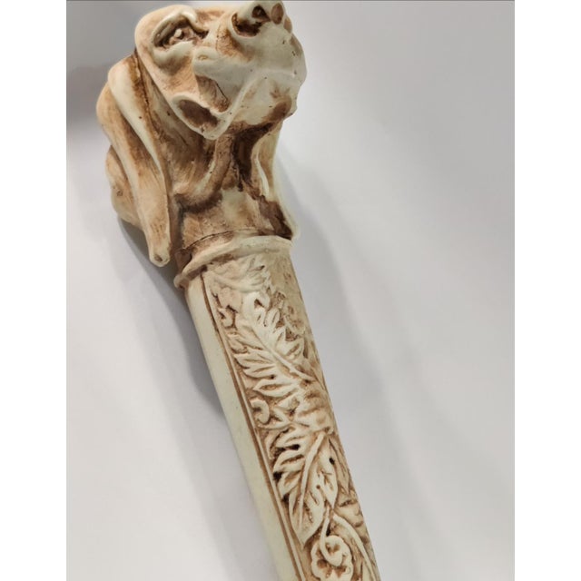 Art Deco Vintage Figural Dog Head Magnifying Glass For Sale - Image 3 of 12