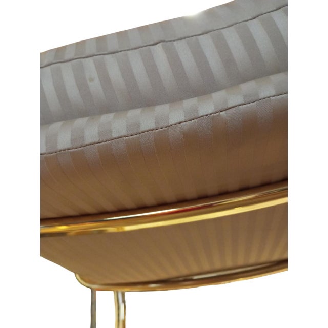 Rocking Chair in Brass and Fabric by Guido Faleschini, 1970s For Sale - Image 11 of 15