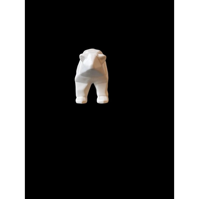 Mid 20th Century Cubist Ceramic Polar Bear Sculpture For Sale - Image 6 of 9