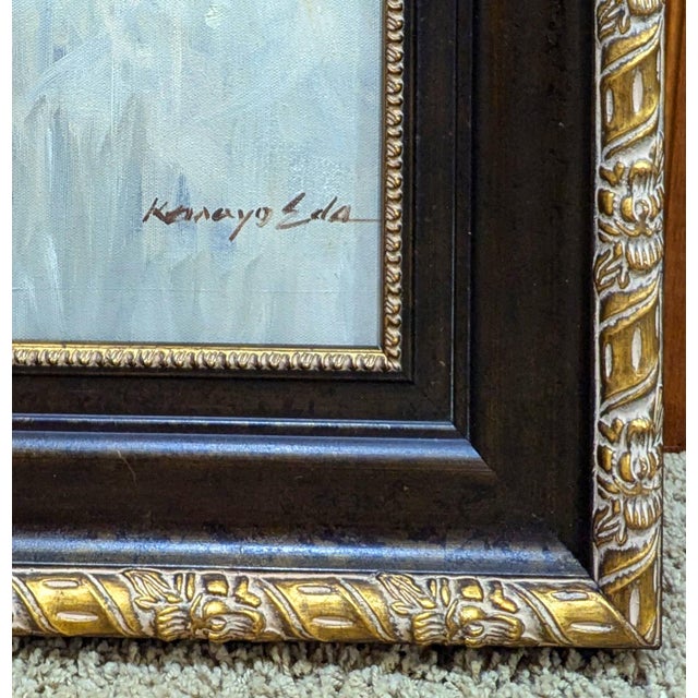 Contemporary Framed Horse Painting on Canvas 18in X 30in For Sale - Image 3 of 4