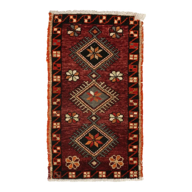 Vintage Mini Turkish Rug For Sale