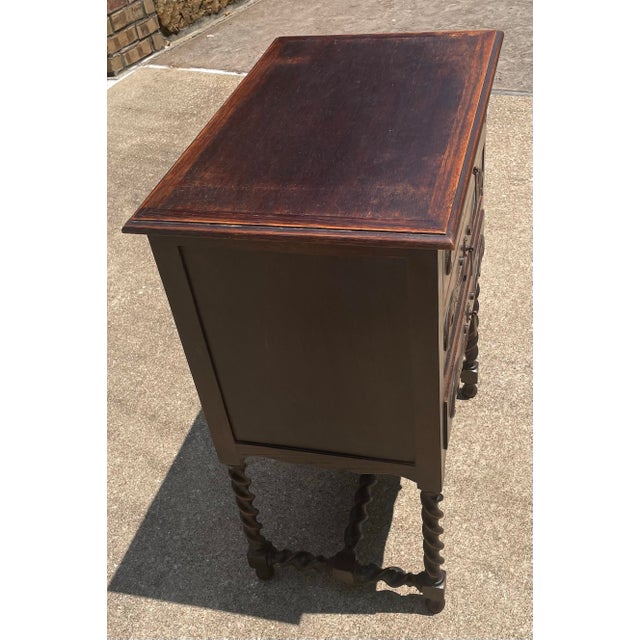 Vintage Barley Twist Three Drawer Cabinet For Sale - Image 4 of 9