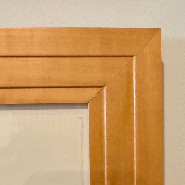 Wood Set of 4 Signed and Numbered Yvonne Muller Abstracts For Sale - Image 7 of 12