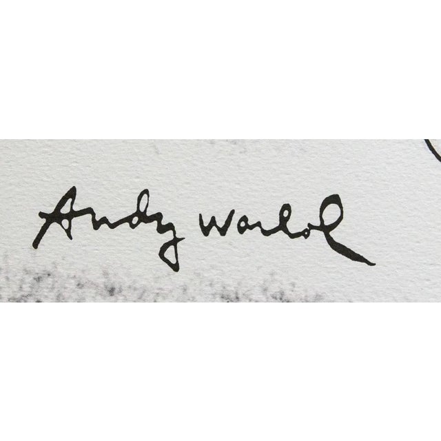 1986 Carnegie Museum of Art After Andy Warhol "Skull" Lithograph Portrait signed numbered print, stamp authenticated by...