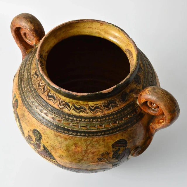 Italian Polychrome Pottery Vase from Pucci, 1930s For Sale - Image 10 of 13