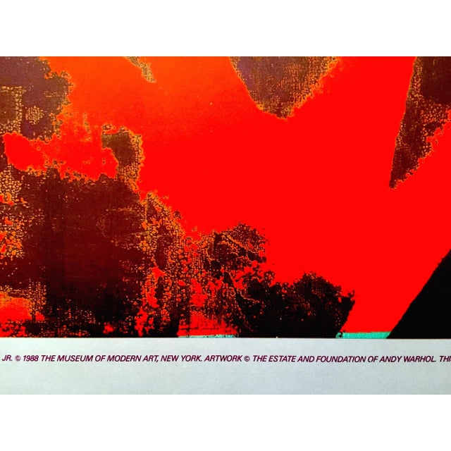 Andy Warhol Estate Vintage 1989 Moma Exhibition Lithograph Print Framed Pop Art Poster " Self Portrait " 1967 For Sale - Image 9 of 13