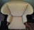 Antique Upholstered Wingback Armchair With Carved Wood Arms For Sale - Image 4 of 15