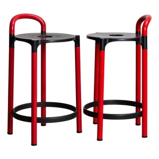 Polo Bar Stools attributed to Anna Castelli Ferrieri for Kartell, 1979, Set of 2 For Sale