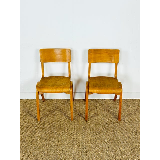 Vintage Bentwood School Chairs, 1950s, Set of 2 For Sale - Image 18 of 18