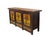 Chinese Hand-Painted Botanical Mural Buffet For Sale - Image 3 of 14