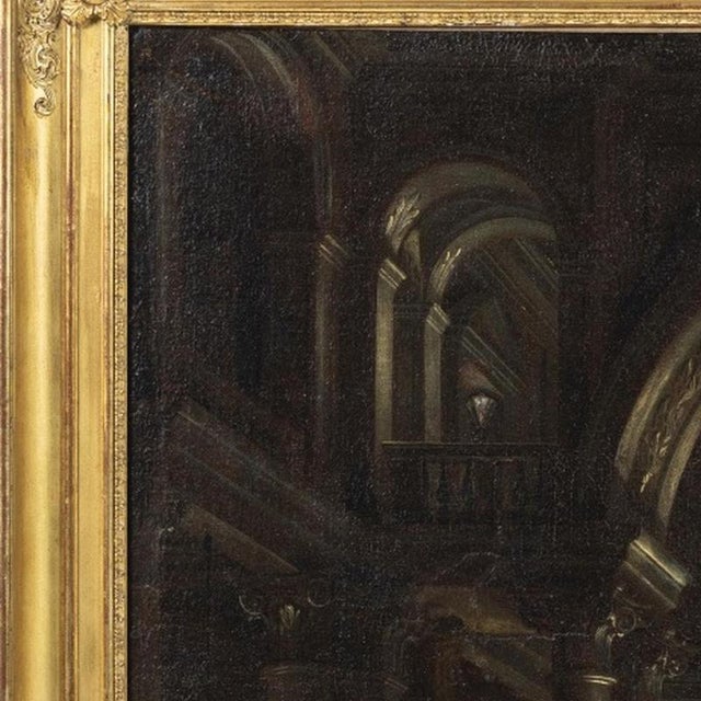 Painting - Italian School 'Christ in the Temple' - 17th Century. Oil on canvas from the 17th century; relined; restored....