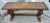 Ethan Allen Teak Table Vintage Wayfarer Console Wood Empire Trestle Sofa Entry For Sale - Image 9 of 12