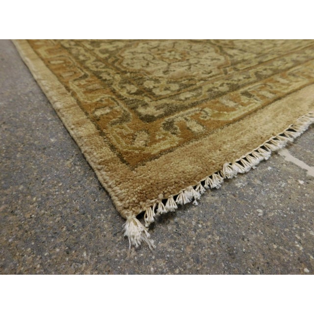 Textile Early 21st Century Vintage Hand-Knotted Indian Rug in Mamlook Style. 7'10"x 8' For Sale - Image 7 of 13