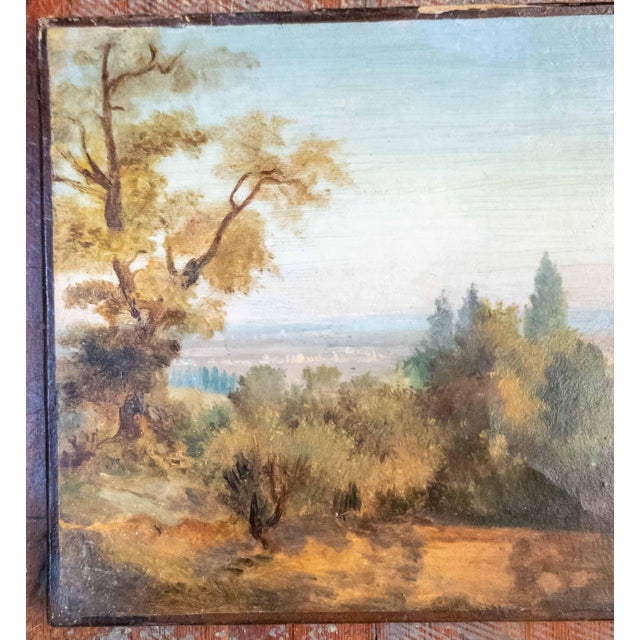 We are selling this pretty professional Continental European landscape painting. This painting is most likely French or...