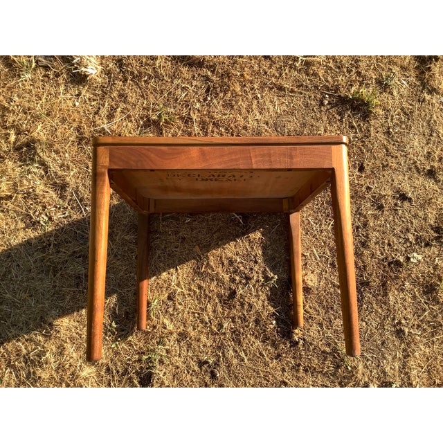 Mid 19th Century Mid 19th Century Walnut Side Table by Kipp Stewart and Macdougall for Drexel Declaration For Sale - Image 5 of 11