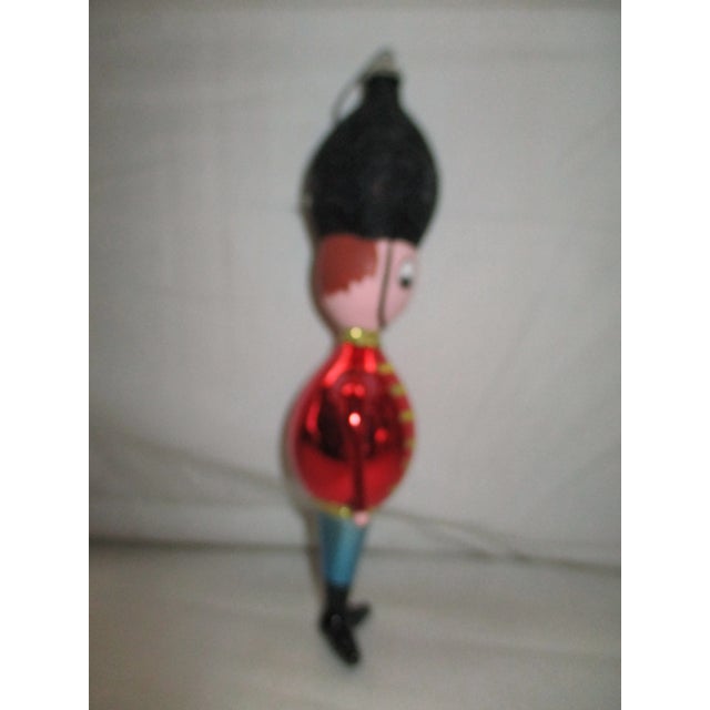 Traditional 1960s Christmas De Carlini Glass Ornament British Soldier, Italy For Sale - Image 3 of 6