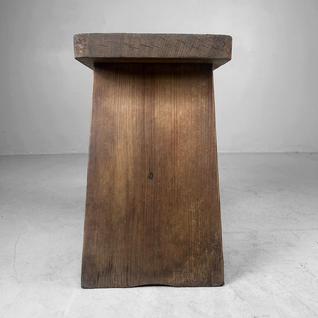 Minimalist Japanese Step Stool, 1950 For Sale - Image 11 of 12