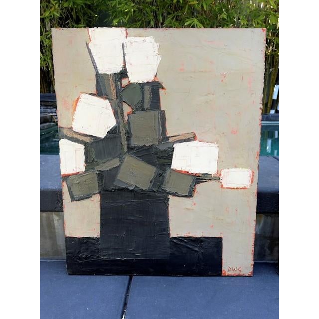 Contemporary Floral #1 and Floral #2 Oil Paintings by David Warren Gibson For Sale - Image 3 of 14