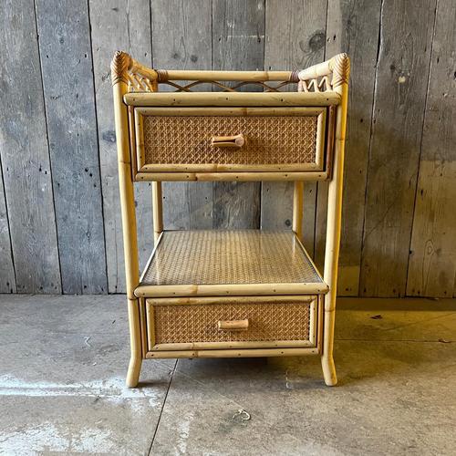 Vintage Bedside Table with 2 Drawers from Angraves For Sale - Image 10 of 10