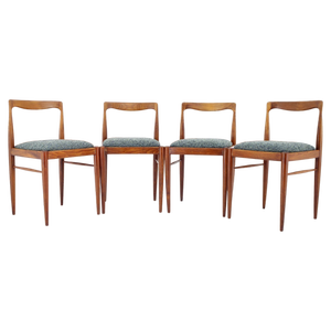 Dining Chairs attributed to Drevotvar Jablone, Czechoslovakia, 1970s, Set of 4