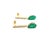 2010s Natural Emerald Diamond Dangle Earrings 14k Y Gold 2.23 TCW Certified For Sale - Image 5 of 11