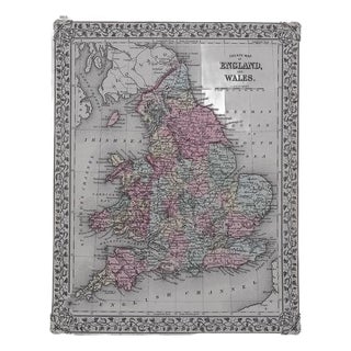 1881 Mitchell Map of England and Wales For Sale