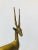 Large Vintage Brass Gazelle With Baby For Sale - Image 4 of 11