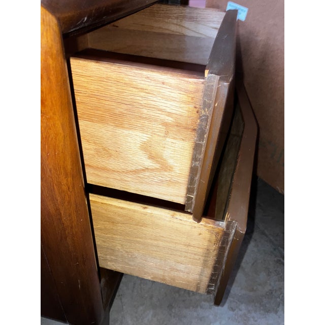 Mid Century Modern Diamond Front Nightstands For Sale - Image 16 of 18