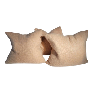 Collection of Vintage Lambs Wool Pillows -3
