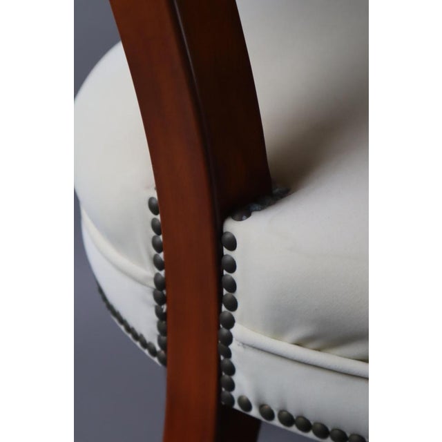 Wood Victorian Baroque Style Armchair in Alcantara, 1970s For Sale - Image 7 of 17