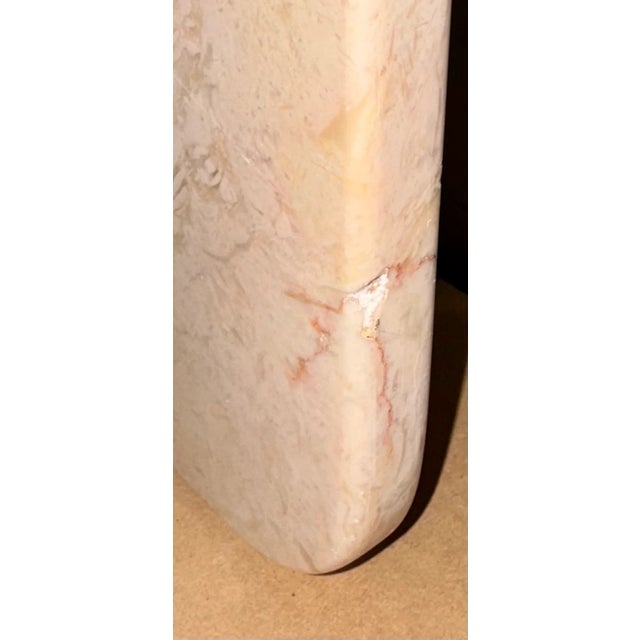 Tan Louis XV-Style Cherry Coffee Table With Fossil Limestone Top and Gilded Accents For Sale - Image 8 of 8