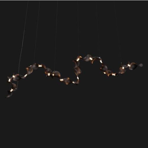 Not Yet Made - Made To Order Dune 20 Curve Pendant Light in Aluminum with Silver Anodized Finish by Moss Objects For Sale - Image 5 of 16