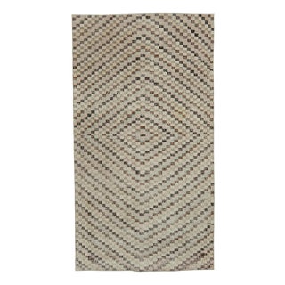 Turkish Hand-Knotted Boho Rug For Sale