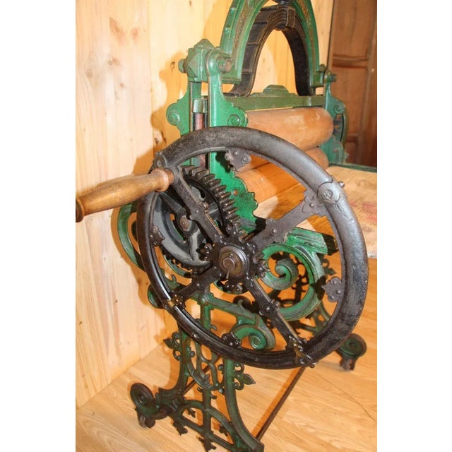Antique Cast Iron Sheet Press For Sale - Image 7 of 11