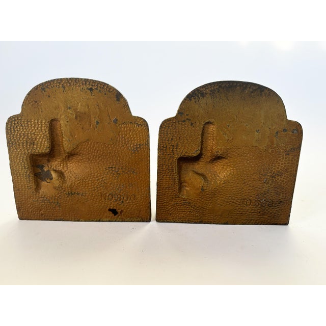1930s Hubley Cast Iron Knight and Horse Bookends - a Pair For Sale In Minneapolis - Image 6 of 9