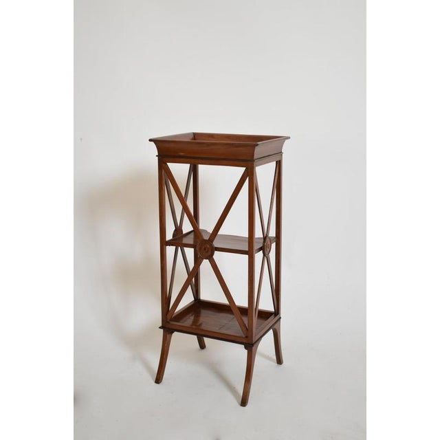 Neoclassical Mahogany Bedside Tables, 1960s, Set of 2 For Sale - Image 3 of 6