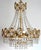 Brass and Lead Crystal 4-Light Chandelier from Weinfurtner, 1970s For Sale - Image 14 of 14