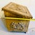 19th-Century Style English Repoussé Brass Fireside Coal & Kindling Box on Casters For Sale - Image 10 of 12
