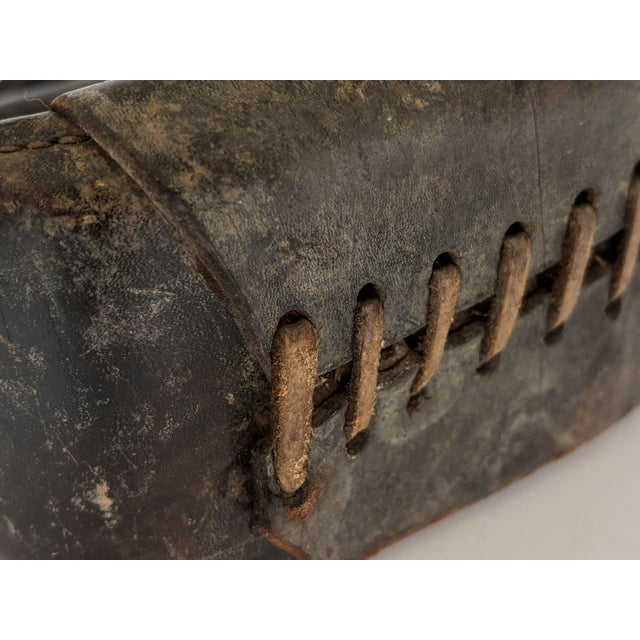 1940s Antique Western Leather Horse Saddle Stirrup, Single For Sale In Minneapolis - Image 6 of 7