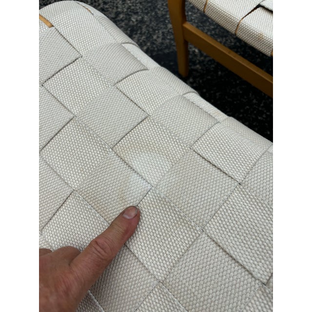 Bruno Mathsson Chaise Lounge and Ottoman For Sale - Image 12 of 12