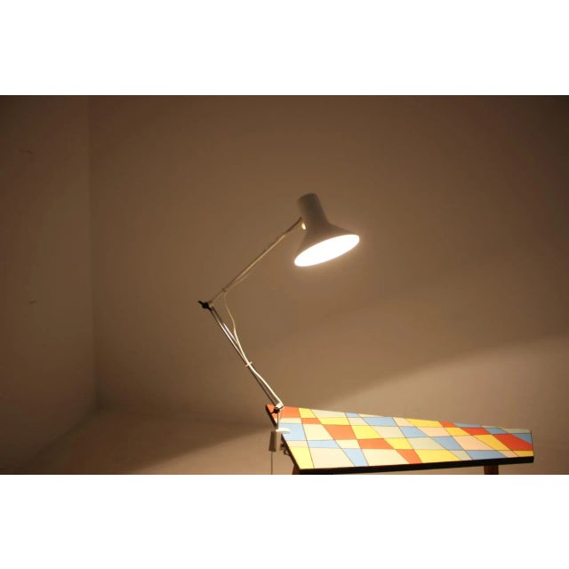 White Vintage Adjustable Table Lamp, 1980s For Sale - Image 8 of 12