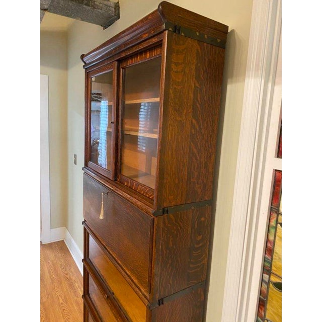 Antique Globe Wernicke Barrister Bookcase Desk Chairish
