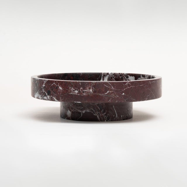 Stone Rosso Levanto Marble Cyclo Bowl from Kiwano Concept For Sale - Image 7 of 7