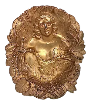 Bronze Art Nouveau Trinket Tray