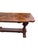 Brown 1990s Thomasville Fine Burl Trestle Table Parque Top Console Hall Table Jacobean Style For Sale - Image 8 of 15