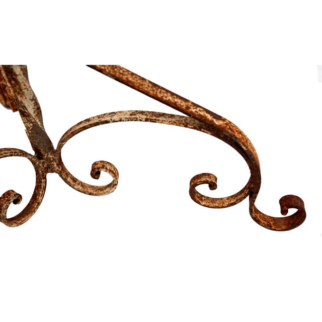 Antique Low Iron Garden Table For Sale In Los Angeles - Image 6 of 6