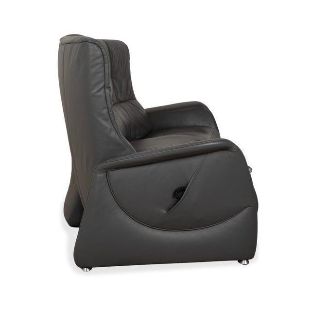 Grey Leather Trapez Three-Seater Sofa with Electric Function from Himolla For Sale - Image 16 of 18