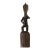 Vintage African Ceremonial Baule Wall Hanging Broom W/ Male Figure 29" H For Sale In New York - Image 6 of 12